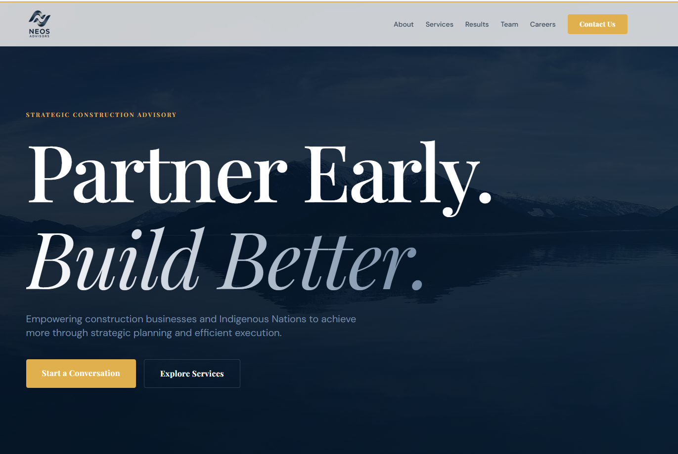 Neos Advisors website